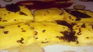 Mango Khaman Dhokla  Recipe at Home